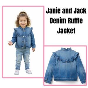 Janie and Jack Denim Ruffle Jacket